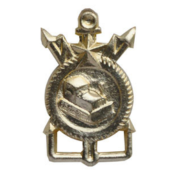 Эмблема петличная СА Военно-строительные части и отряды, золотая, металл (пара)