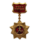 Знак-медаль Воин-спортсмен (красная планка)