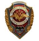 Значок Отличник спецназ (с флагом РФ)