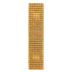 Лычка МВД 10х45 мм, золотая (металл), пара