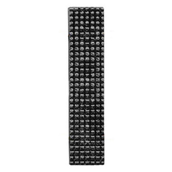 Лычка ФСИН 10х45 мм, черная (металл), пара