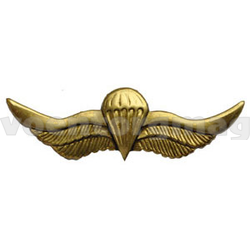 Значок Крылья ВДВ  (волнистые с парашютом)