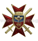 Значок 7 гв. ВДД (красный крест с мечами)