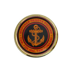 Значок Морская пехота, Там, где мы, там - победа! (смола, на пимсе), 2,5 см