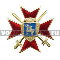 Значок 106 гв. ВДД (красный крест с мечами)