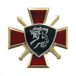 Значок ВВ Крест и мечи, Конь