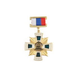 Знак-медаль Водолаз (крест с лучами)
