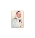 Значок Юрий Гагарин, фото в парадной форме (смола, на пимсе)