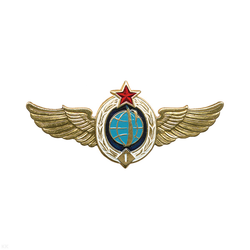 Значок Классность военно-космических сил, 1 класс (латунь, холодная эмаль)