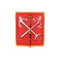 Значок Герб Санкт-Петербурга (заливка смолой, на пимсе)