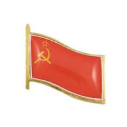 Значок Флажок СССР (заливка смолой, на пимсе)
