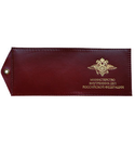 Обложка кожаная под удостоверение с отверстием для цепочки Министерство внутренних дел Российской Федерации