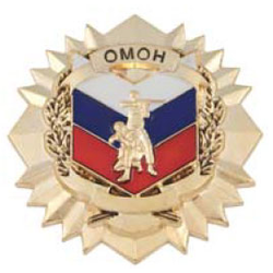 Значок ОМОН, звезда, золотой