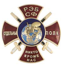 Значок Отдельный полк РЭБ СФ (спрут)