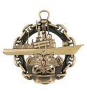 Значок Торпедный катер (с орлом ВМФ на якоре, в цепи)