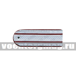 Погоны серые (краповый кант) 2 краповых просвета, на рубашку, на пластике (пара)