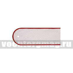 Погоны белые (краповый кант) чистые, на белую рубашку, на пластике (пара)