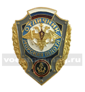 Значок Отличник Морская пехота (с флагом РФ)