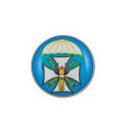 Значок Школа прапорщиков ВДВ, малый, круглый (смола, на пимсе)