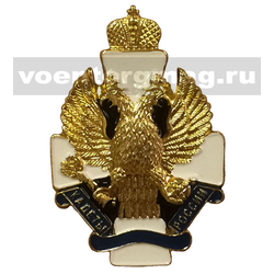 Значок Кадеты России (белый крест с орлом)