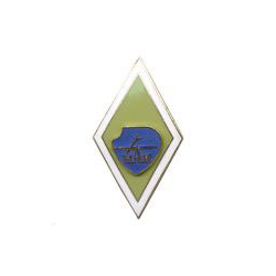 Значок Ромб МАИ (зеленый) горячая эмаль