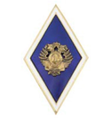 Значок СПбГУ (синий ромб с эмблемой)