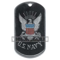 Жетон U.S. Navy (ВМФ) черный фон