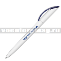 Ручка шариковая пластиковая с символикой ВВС России, чернила синие