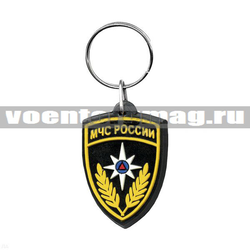 Брелок МЧС России, щит (резиновый)