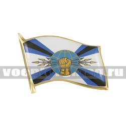 Значок Флажок РЭБ, управление РЭБ, без булавы (смола, на пимсе)