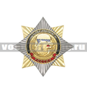 Значок Орден-звезда Спецназ ВДВ (волк), с накладкой