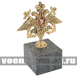 Статуэтка (литье бронза, камень змеевик) орел ВМФ РФ