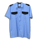Рубашка охранника голубая, короткий рукав, размер по вороту 44/4 (размер 52-54, рост 176см)