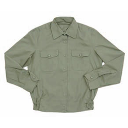 Рубашка форменная офицерская женская оливковая, длинный рукав, размер по вороту 41/3 (размер 56, рост 158см)
