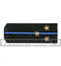 Погоны Авиации ВМФ черные с 1 голубым просветом, канитель (старший лейтенант), пара