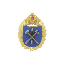 Значок Войсковая часть 96000 ВВС (большая эмблема), с накладками, на закрутке