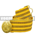 Ремень парадный офицерский ВС желтый шелковый (пряжка со звездой СА)