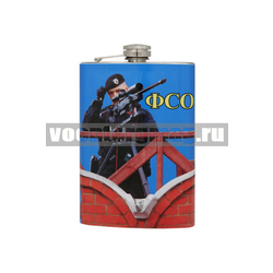 Фляга нерж/ст с цветным рисунком ФСО