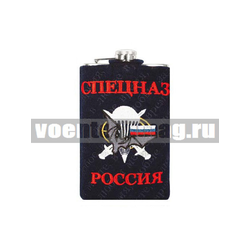 Фляга нерж/ст в вышитом чехле Спецназ