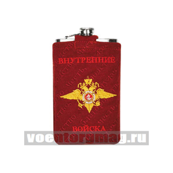 Фляга нерж/ст в вышитом чехле ВВ