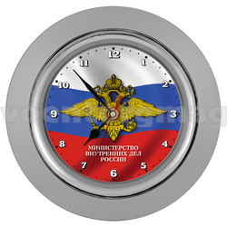 Часы настенные МВД (в пластмассовом корпусе)