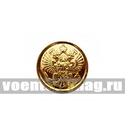 Пуговица Орел РФ 14 мм, золотая (металл)