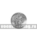 Пуговица Россельхознадзор 14 мм, серебряная (металл)