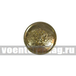 Пуговица Государственная лесная охрана 22 мм, золотая (металл)