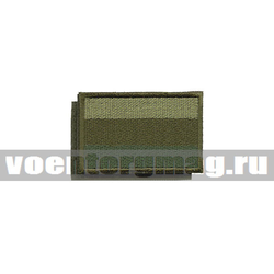 Нашивка Флаг РФ (40x60 мм) (полевой) на липучке (вышитая)