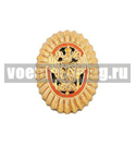 Кокарда Федерации Союза Казаков (ФСК), малая, золотая (пластик)