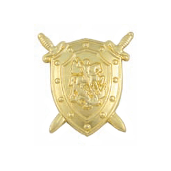 Эмблема петличная Следственный комитет, золотая, металл (пара)