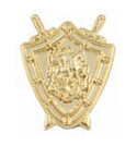 Эмблема на погоны Следственный комитет, золотая, на закрутке (штука)