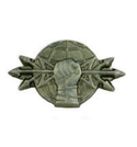 Эмблема петличная РЭБ, защитная, металл (пара)
